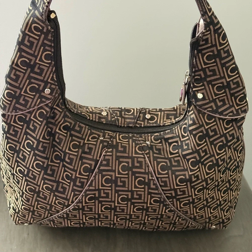 Liz Claiborne Monogram Handbag - Brown